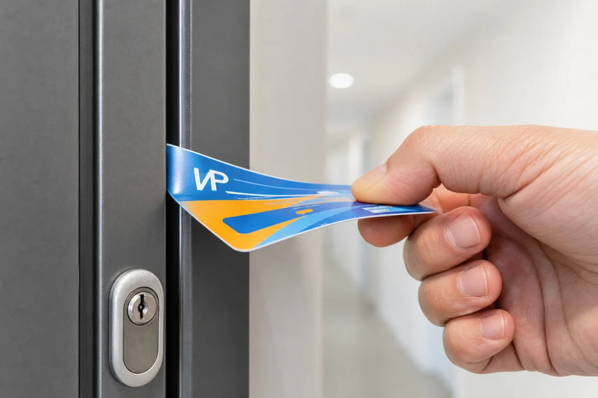 ouvrir une porte avec une carte