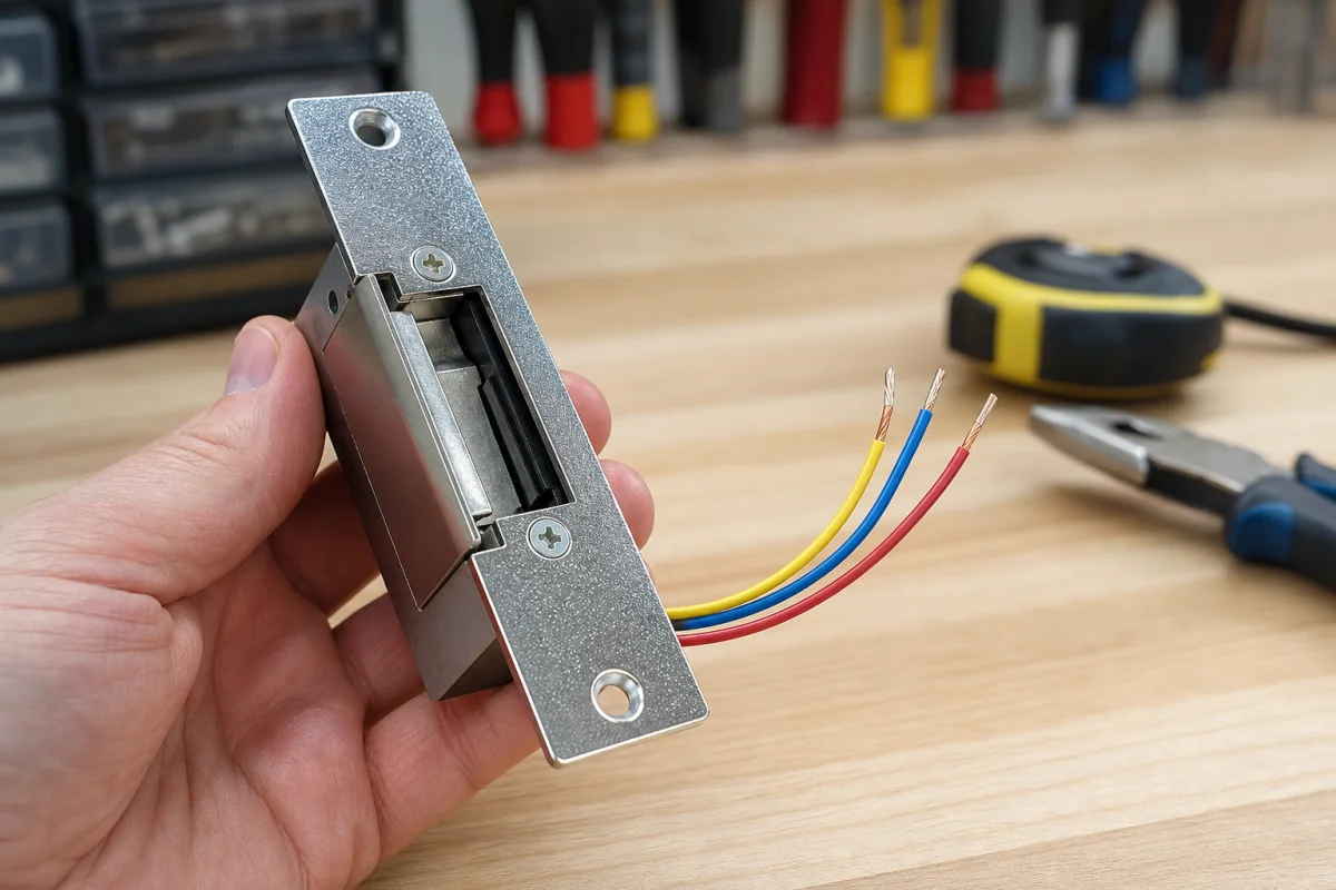 branchement gache electrique