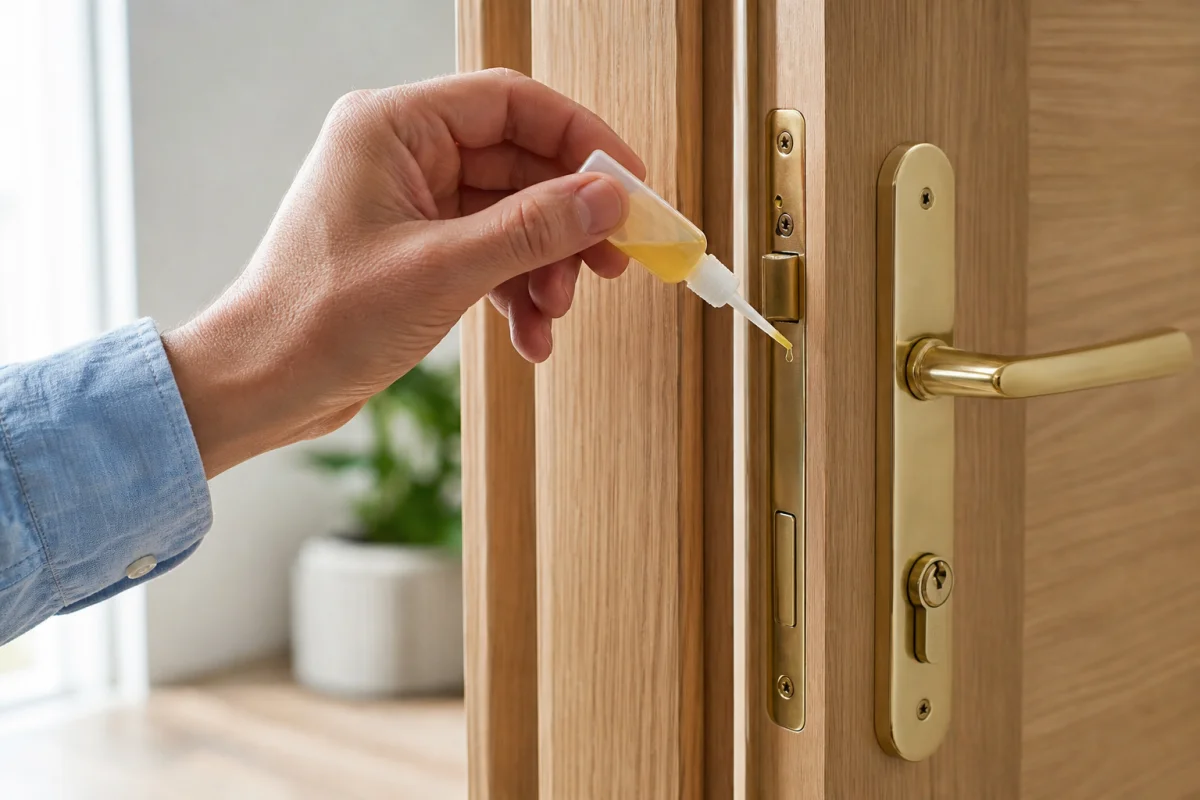 clé coincée dans la serrure à l'intérieur