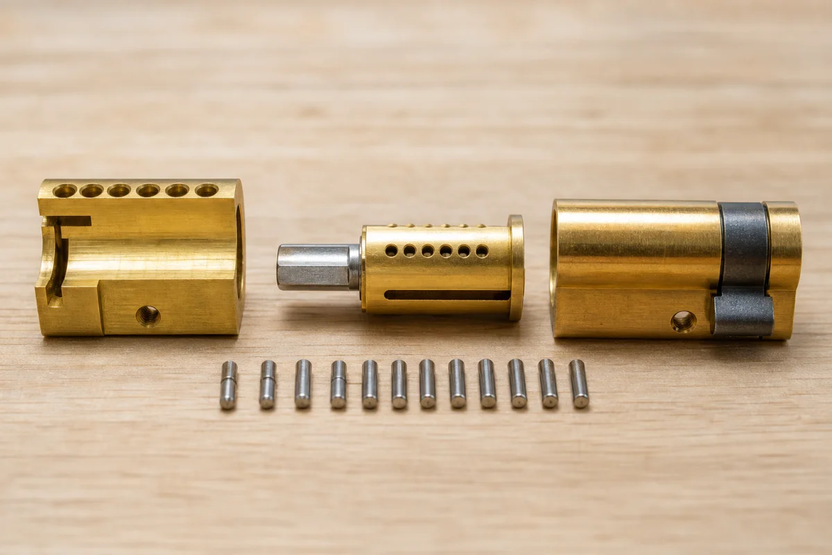 éléments serrure porte