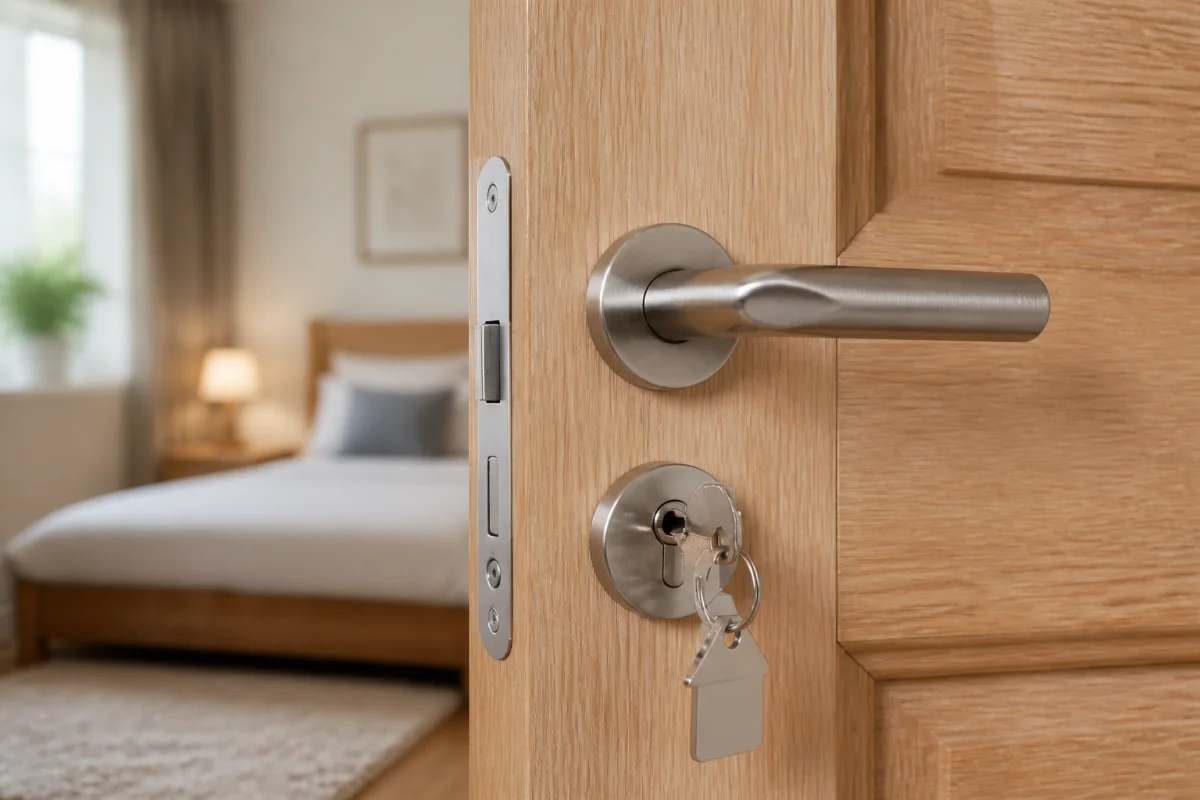 serrure porte chambre avec clé