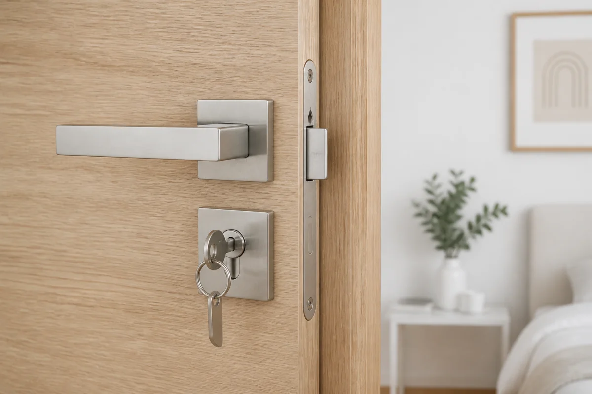 serrure porte chambre avec clé