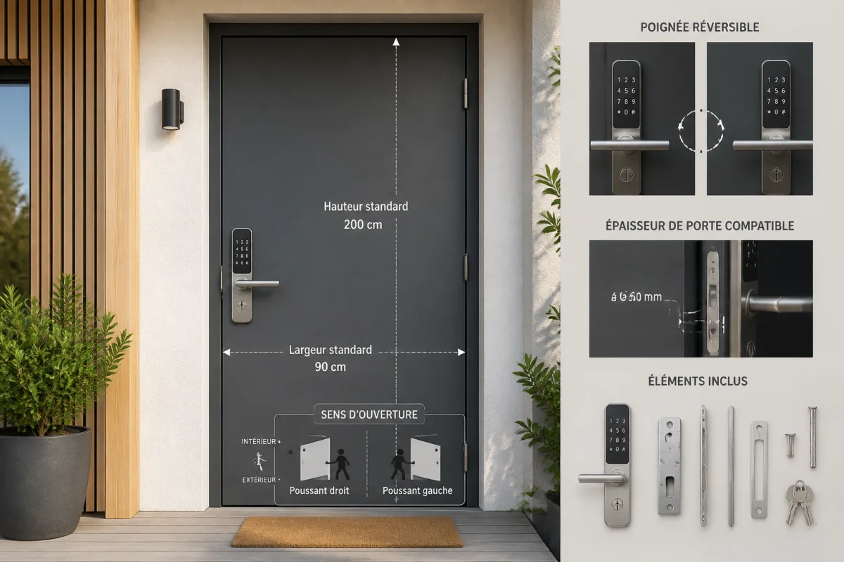 Serrure digicode pour porte d'entrée guide d'achat et installation