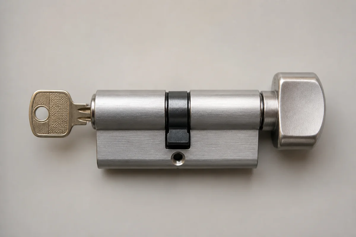 cylindre de serrure avec bouton