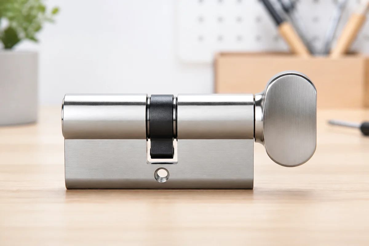 cylindre de serrure avec bouton
