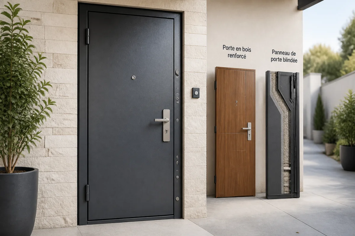 porte de service anti-effraction