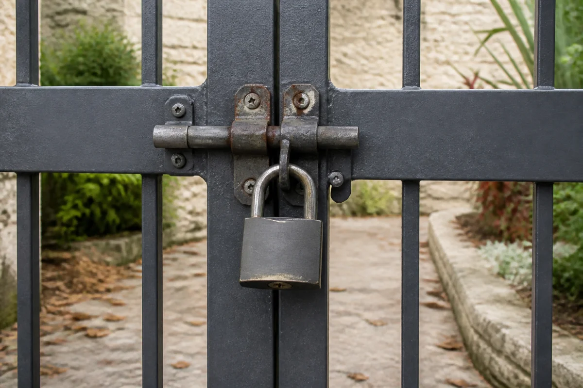 Comment sécuriser un cadenas de portail efficacement